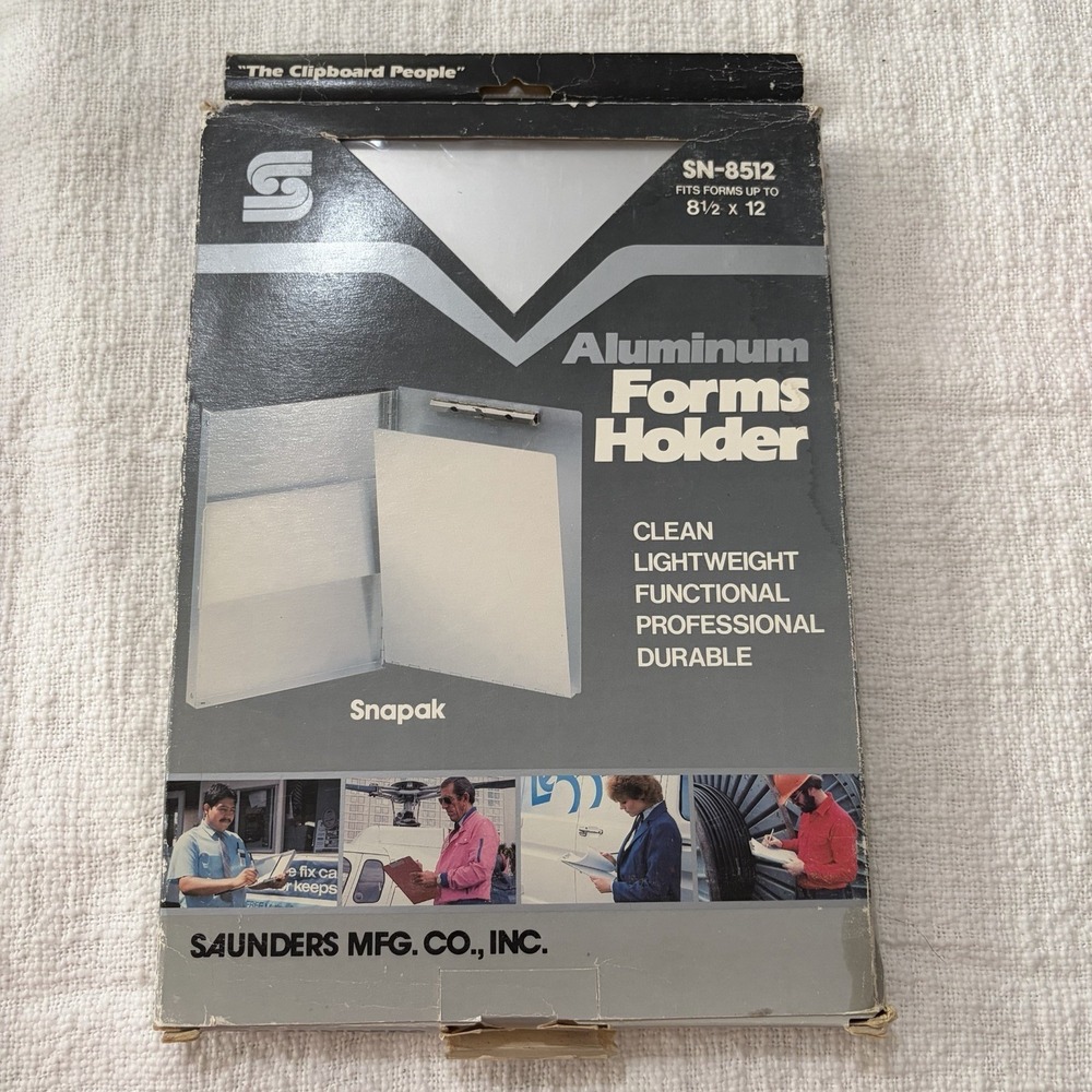 Saunders Snapak SN-8512 Aluminum Forms Holder w/ ClipBoard‎ 8 1/2" x 12" NIB
